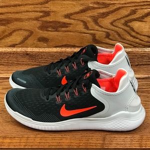 nike free rn 2018 black orange